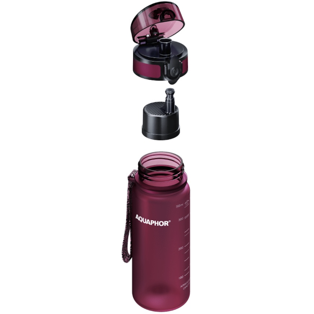 Aquaphor Pudele ar filtru City 350 ml - Rubīns Aquaphor Pudele ar filtru City 350 ml - Rubīns