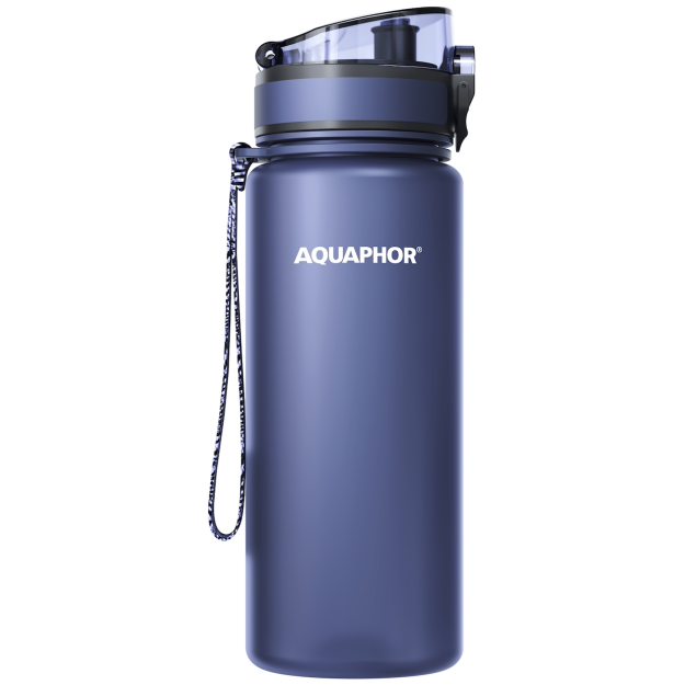 Aquaphor Butelis su City filtru 650 ml - Tamsiai mėlyna Aquaphor Butelis su City filtru 650 ml - Tamsiai mėlyna
