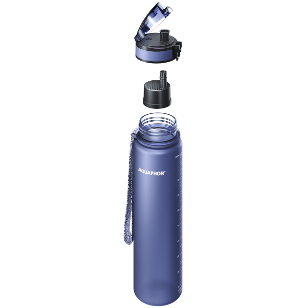 Aquaphor Pudele ar filtru City 1000 ml - Tumši zils Aquaphor Pudele ar filtru City 1000 ml - Tumši zils