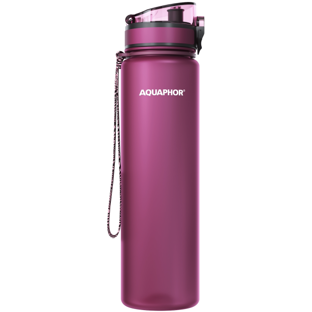 Aquaphor Pudele ar filtru City 1000 ml - Rubīns