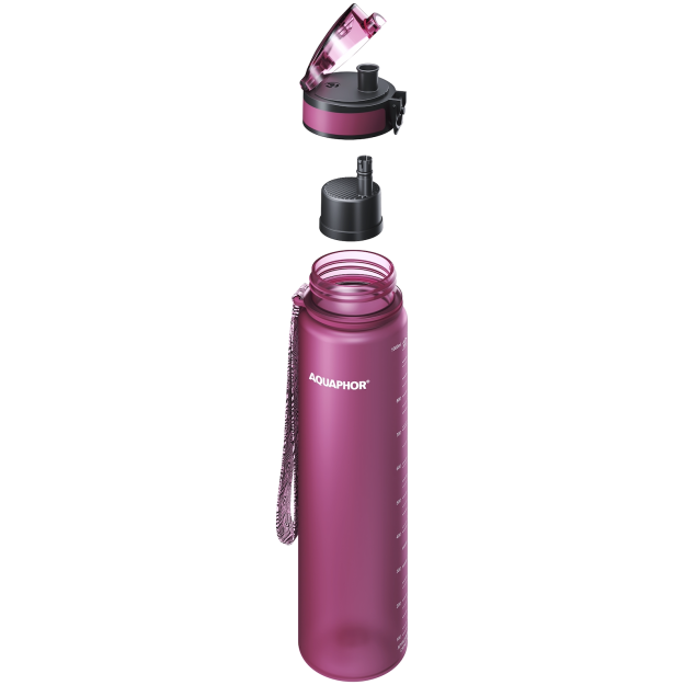 Aquaphor Pudele ar filtru City 1000 ml - Rubīns Aquaphor Pudele ar filtru City 1000 ml - Rubīns