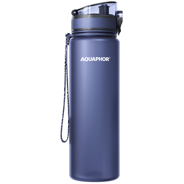 Aquaphor Butelis su City filtru 800 ml - Tamsiai mėlyna Aquaphor Butelis su City filtru 800 ml - Tamsiai mėlyna