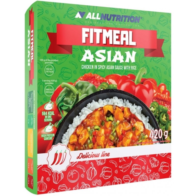 AllNutrition Fitmeal Asian 420 g - kana riisiga Aasia kastmes foto