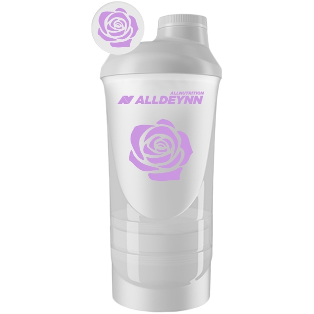 AllNutrition AllDeynn Shaker 600 + 350 ml balti paveikslėlį AllNutrition AllDeynn Shaker 600 + 350 ml balti nuotrauka