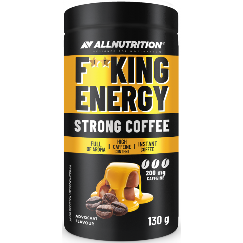 AllNutrition Fitking Energy strong coffee 130 g - likööri maitsega "Advokaat"