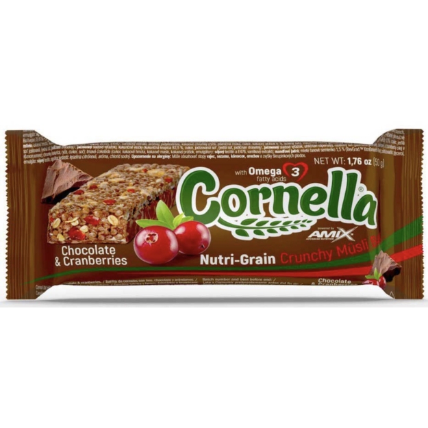 Amix Nutrition Cornella® Crunchy Muesli Bar 50 g Choco & Cranberries photo