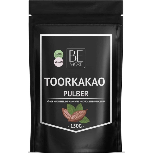 Be more Neapdorotos kakavos milteliai 150 g nuotrauka