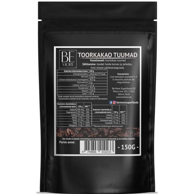 Raw cocoa kernels 150 g Raw cocoa kernels 150 g