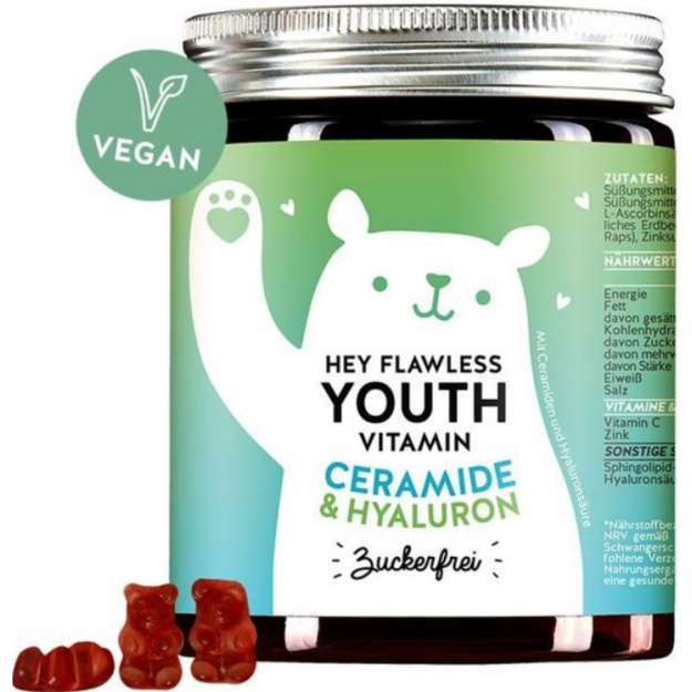 Bears With Benefits Hey Flawless youth vitamins ceramide & hyaluron 60 pcs picture Bears With Benefits Hey Flawless youth vitamins ceramide & hyaluron 60 pcs photo