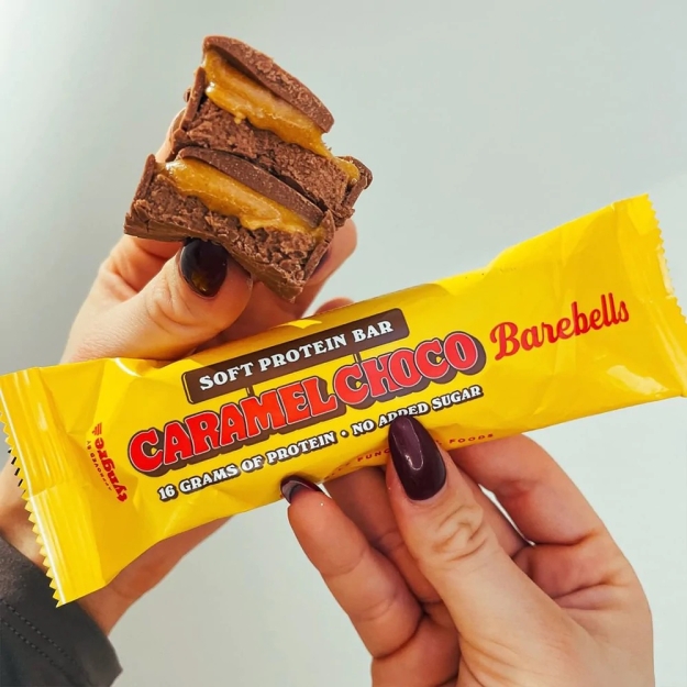 Barebells Proteiinibatoon Soft Bar 55 g - šokolaad ja karamell pilt Barebells Proteiinibatoon Soft Bar 55 g - šokolaad ja karamell foto