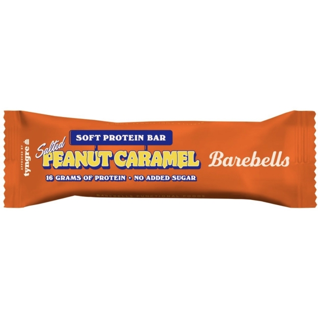 Minkštas baltyminis batonėlis 55 g - sūdyti žemės riešutai ir karamelė