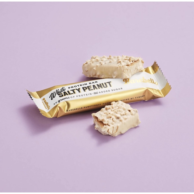 Barebells Proteīna batoniņš 55 g - baltā šokolāde, sālīti zemesrieksti Barebells Proteīna batoniņš 55 g - baltā šokolāde, sālīti zemesrieksti