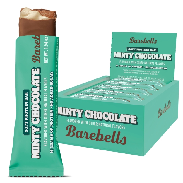Barebells Protein Soft Bar 55g - Minty Chocolate x12 Barebells Protein Soft Bar 55g - Minty Chocolate x12