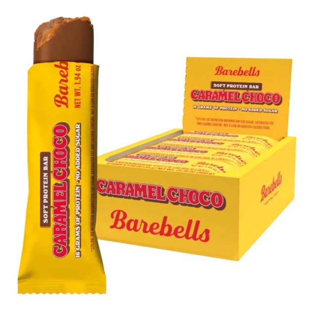 Barebells Proteiinibatoon Soft Bar 12x55 g - chocolate & caramel pilt Barebells Proteiinibatoon Soft Bar 12x55 g - chocolate & caramel foto