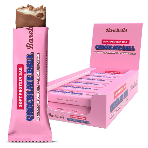 Barebells Proteiinibatoon Soft Bar 55 g - Chokladboll x 12 Barebells Proteiinibatoon Soft Bar 55 g - Chokladboll x 12