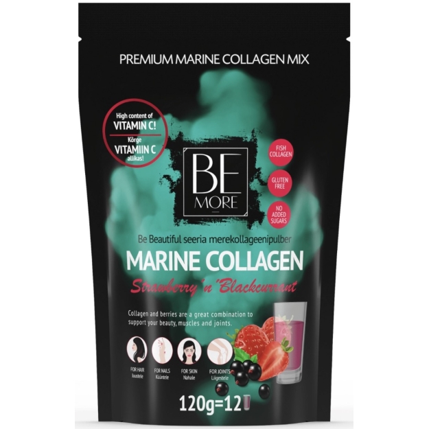 Be more Marine Collagen 120 g Strawberry & Blackcurrant photo