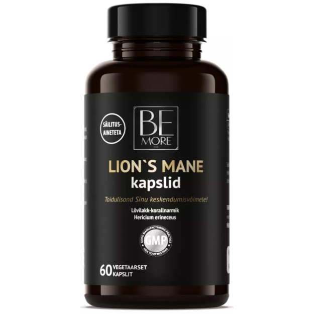 Be more Lauvas krēpes 60 kapsulas bilde Be more Lauvas krēpes 60 kapsulas fotogrāfija