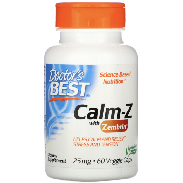 Doctor's Best Calm with Zembrin 25 mg 60 Vege kapsulės paveikslėlį Doctor's Best Calm with Zembrin 25 mg 60 Vege kapsulės nuotrauka