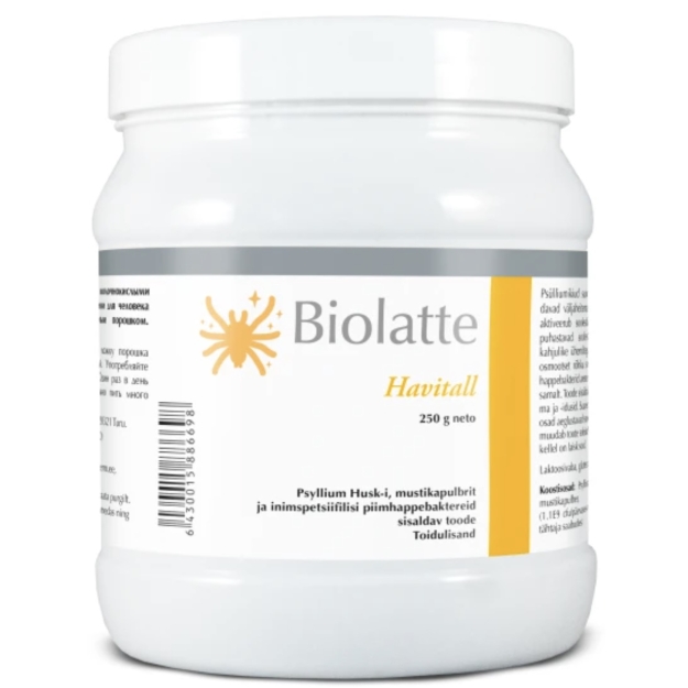 Biolatte Havitall toidulisand 250 g pilt Biolatte Havitall toidulisand 250 g foto