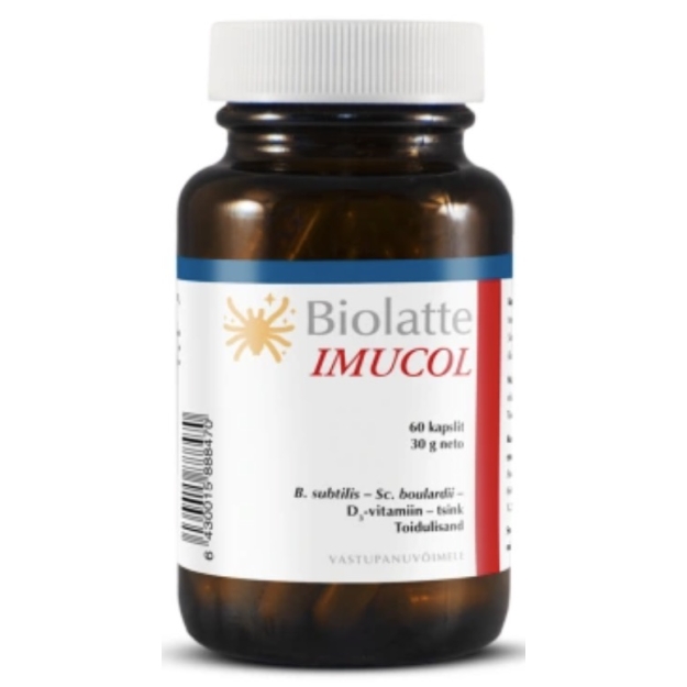 Biolatte Imucol food supplement 60 capsules picture Biolatte Imucol food supplement 60 capsules photo