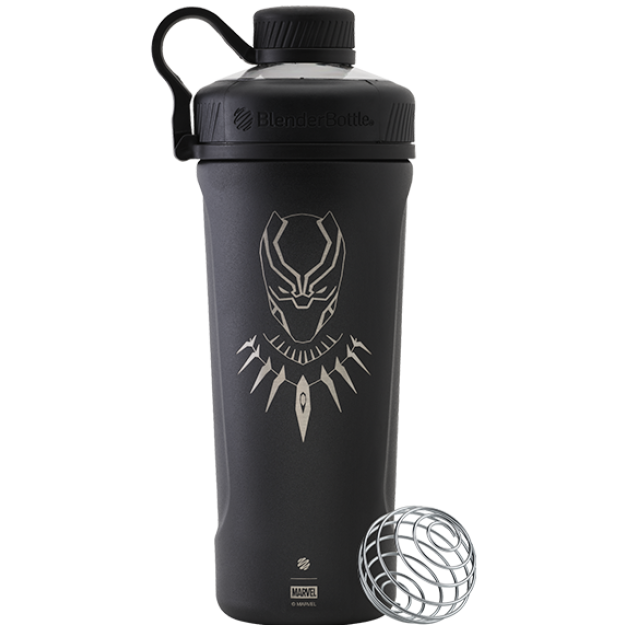 Blender Bottle Marvel® - Radian™ Insulated Stainless Steel 770 ml Black Panther pilt Blender Bottle Marvel® - Radian™ Insulated Stainless Steel 770 ml Black Panther foto