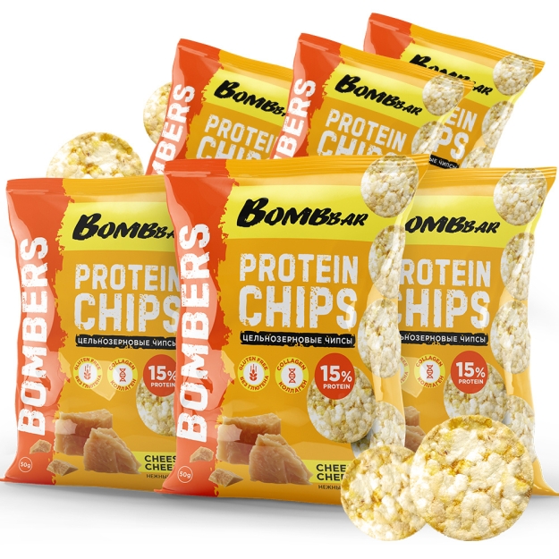 Bombbar Chips 50 g - Delicate cheese picture Bombbar Chips 50 g - Delicate cheese photo