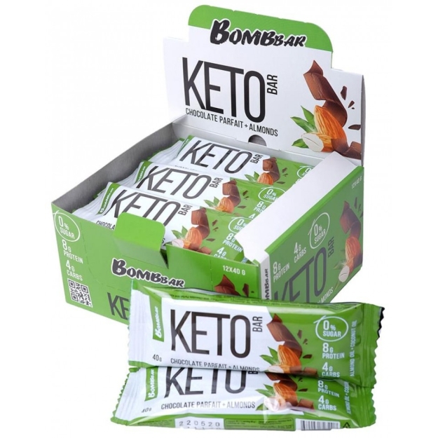 Keto Bar 40 g -Chocolate Parfait & Almonds Keto Bar 40 g -Chocolate Parfait & Almonds