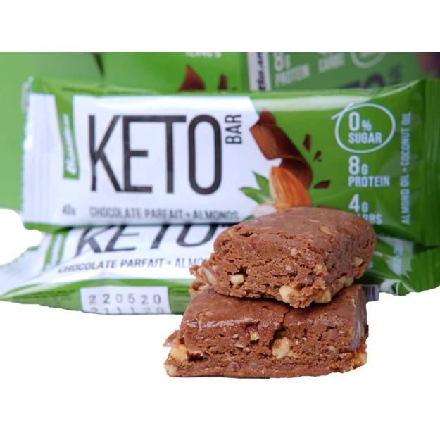 Keto Bar 40 g -Chocolate Parfait & Almonds Keto Bar 40 g -Chocolate Parfait & Almonds