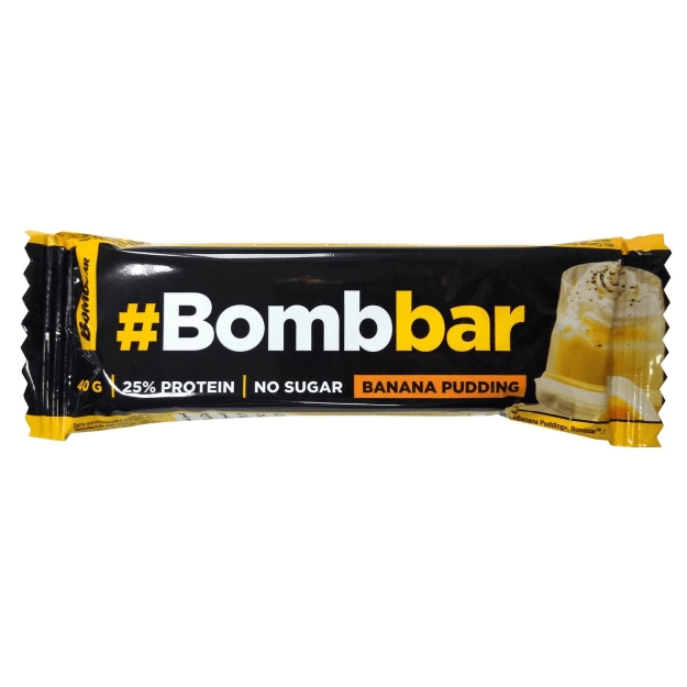 Bombbar Protein Bar 40 g Banana Pudding bilde Bombbar Protein Bar 40 g Banana Pudding fotogrāfija