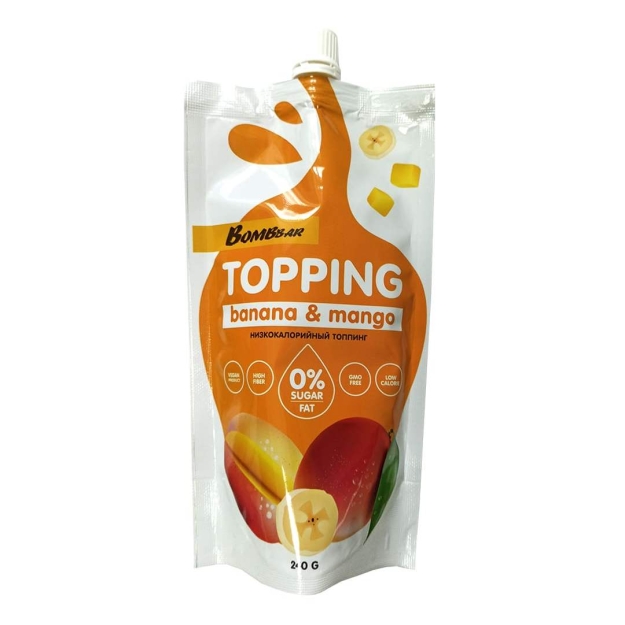 Bombbar Topping Banana-Mango 250 g pilt Bombbar Topping Banana-Mango 250 g foto