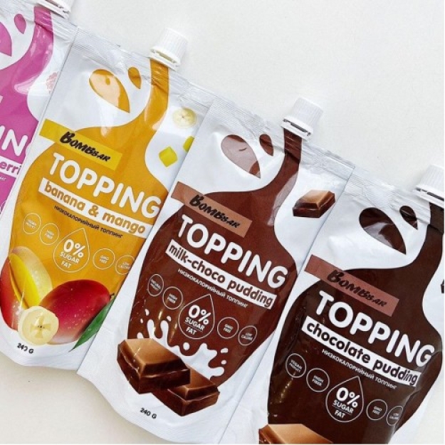 Bombbar Topping Milk-Choco Pudding 250 g bilde Bombbar Topping Milk-Choco Pudding 250 g fotogrāfija