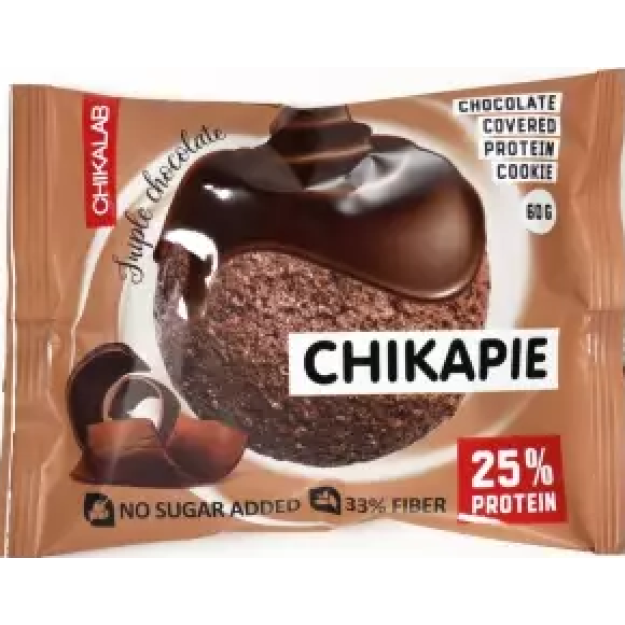 Chikapie protein cookie 60 g, triple chocolate