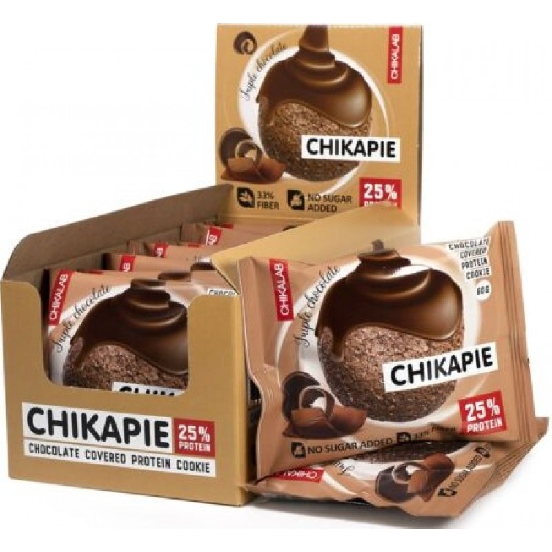 Bombbar Chikapie proteiiniküpsis 60 g, triple chocolate foto