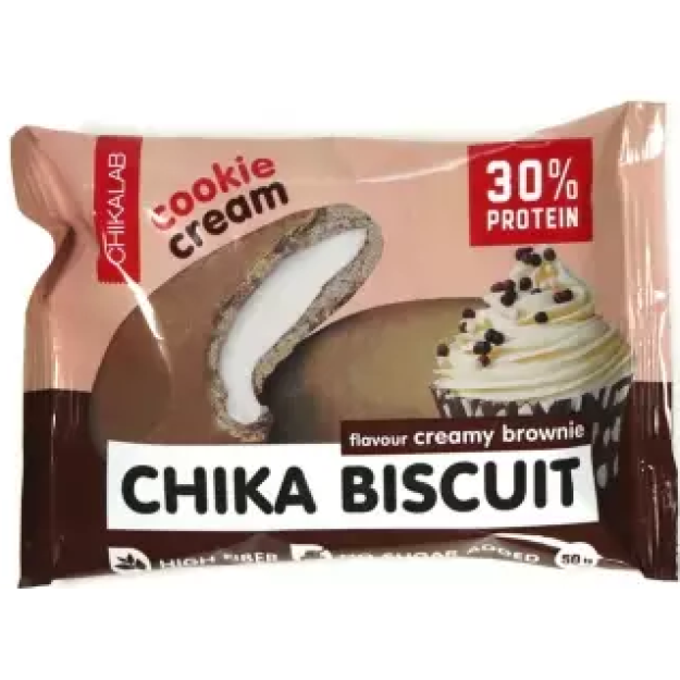 Bombbar Chika Biscuit 50 g, Creamy Brownie picture Bombbar Chika Biscuit 50 g, Creamy Brownie photo
