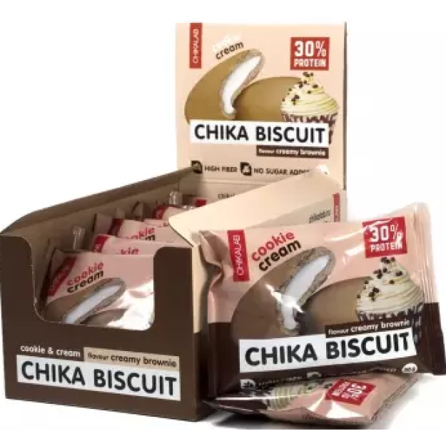 Bombbar Chika Biscuit 50 g, Creamy Brownie picture Bombbar Chika Biscuit 50 g, Creamy Brownie photo