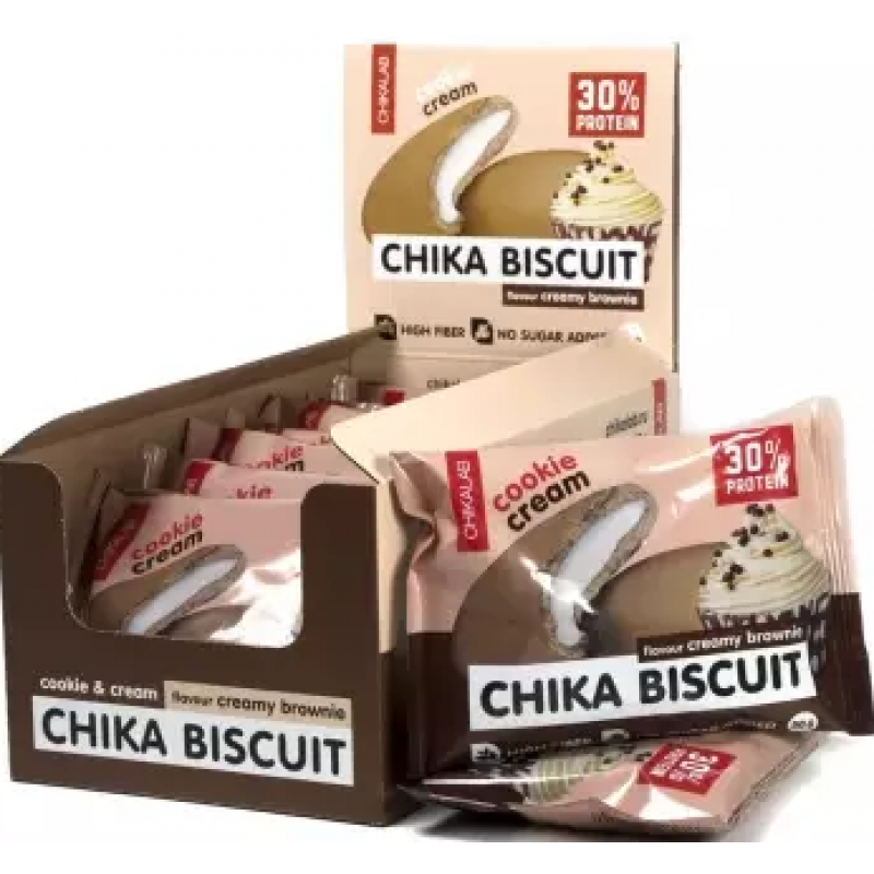 Bombbar Chika Biscuit 50 g, Kreemjas Brownie foto