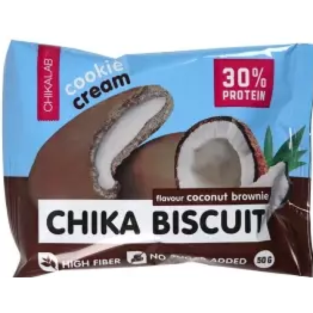 Bombbar Chika Biscuit 50 g, Coconut Brownie picture Bombbar Chika Biscuit 50 g, Coconut Brownie photo