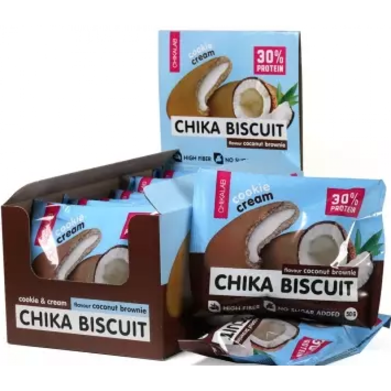 Bombbar Chika Biscuit 50 g, Kookospähkli Brownie foto