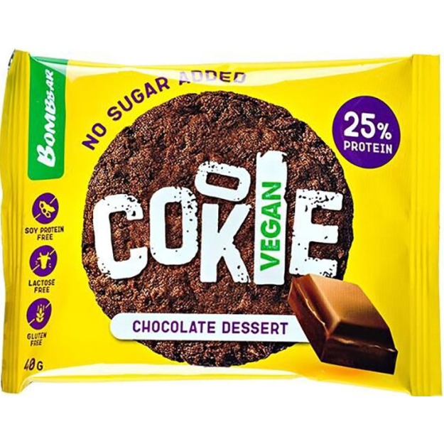 Bombbar Vegan cookie 40 g - chocolate dessert picture Bombbar Vegan cookie 40 g - chocolate dessert photo