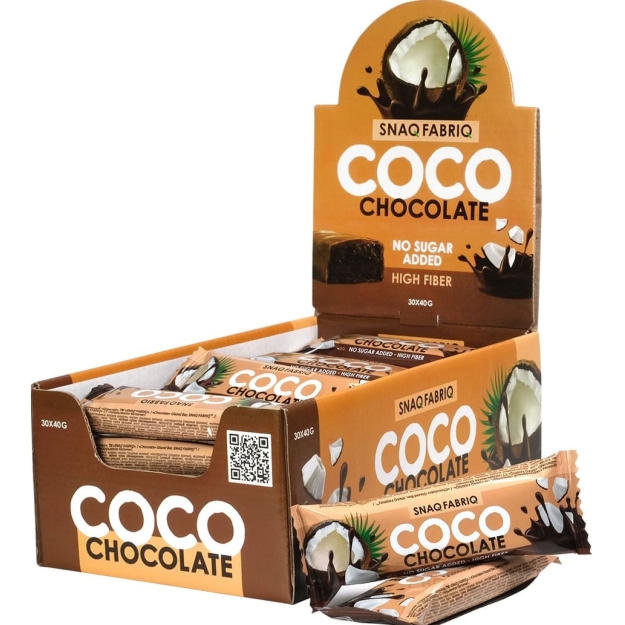 Bombbar COCO batonėlis 40 g - šokoladas paveikslėlį Bombbar COCO batonėlis 40 g - šokoladas nuotrauka