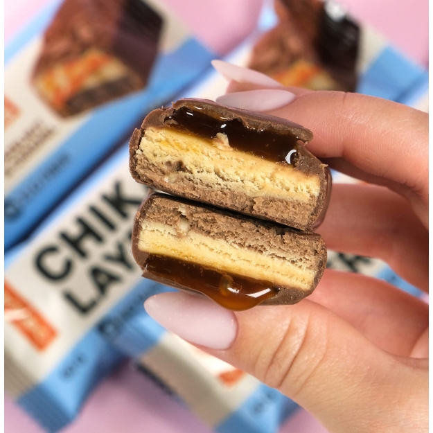 Bombbar Chikalab Chika Layers protein bar 60 g - hazelnut & caramel picture Bombbar Chikalab Chika Layers protein bar 60 g - hazelnut & caramel photo