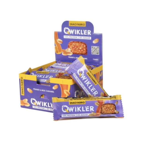 Bombbar Qwikler 40 g - Peanut with caramel picture Bombbar Qwikler 40 g - Peanut with caramel photo