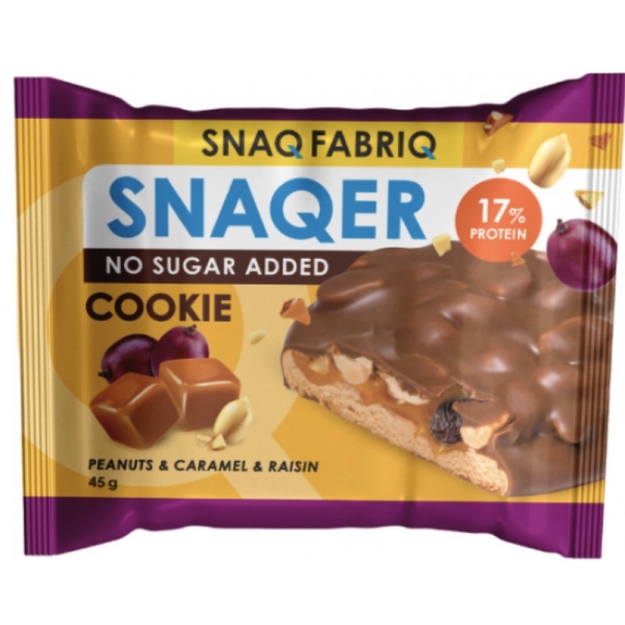 Bombbar Snaq Fabriq Snaqer 45 g - Caramel with raisins Bombbar Snaq Fabriq Snaqer 45 g - Caramel with raisins