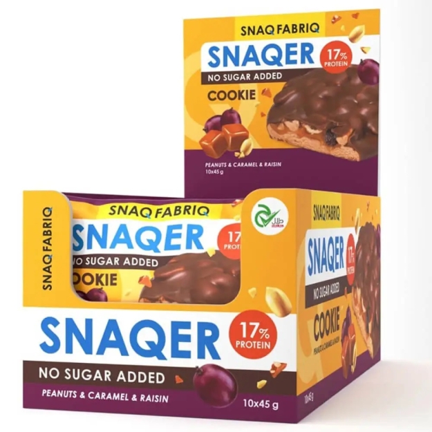 Bombbar Snaq Fabriq Snaqer 45 g - Caramel with raisins Bombbar Snaq Fabriq Snaqer 45 g - Caramel with raisins