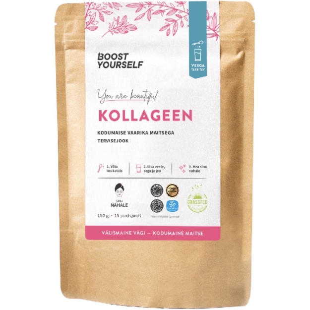 Boost Yourself Collagen superfood mix with raspberries 150 g photo