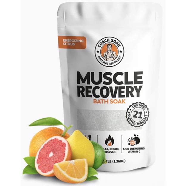 Muscle Recovery Bath Soak 1360 g (magnija pārslas) - Citrusaugļi