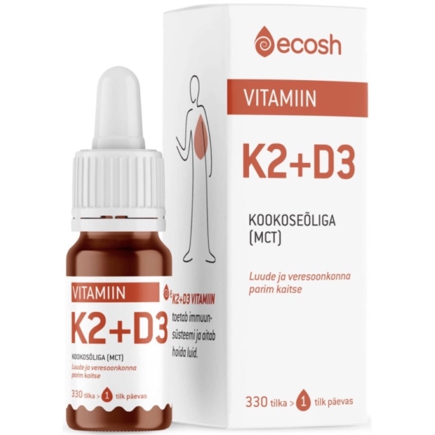 Ecosh Vitamin K2 (45mkg) + D3 (2000IU) 10 ml photo