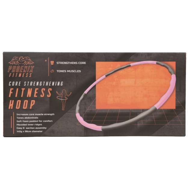 Phoenix Fitness Svērtais Vingrošanas aplis, rozā bilde Phoenix Fitness Svērtais Vingrošanas aplis, rozā fotogrāfija