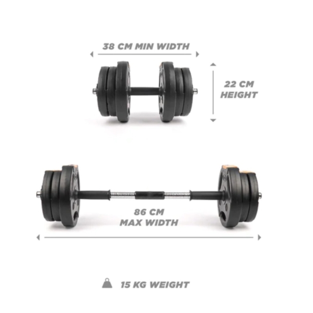 Phoenix Fitness Complete Weight Set 15 kg paveikslėlį Phoenix Fitness Complete Weight Set 15 kg nuotrauka