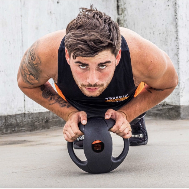 Phoenix Fitness Kahe käepidemega meditsiinipall 8 kg pilt Phoenix Fitness Kahe käepidemega meditsiinipall 8 kg foto